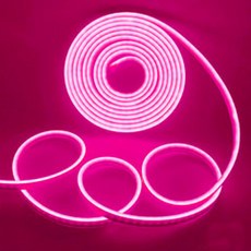 LSTORYMALL LED 霓虹燈藝術 Flex 燈串 6mm x 5m 12V, 粉色的