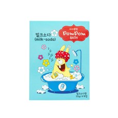 imongddang 愛伊夢 泡泡沐浴粉 牛奶蘇打味 4入, 100g, 1盒