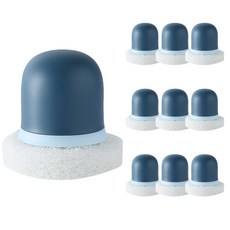 해밀 북유럽 감성 오리지날 핸들 브러쉬 일반 블루 8 x 7.5 cm, 1개입, 10개