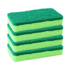 해밀 미니멀한 주방용품 설거지 수세미 그린, 4개, 1개입