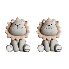 雙手公司北歐獅子存錢筒 S, 灰色的, 2個