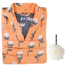 高級浴袍 + 淋浴球套組 L YP65, 2型（浴袍），白色（淋浴球）, 1套