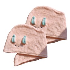 Harico快乾髮巾, 兔子, 2個