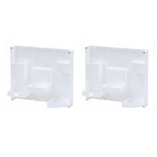 다쇼룸 스탠딩 접이식 필통형 수납함, 2개, 화이트