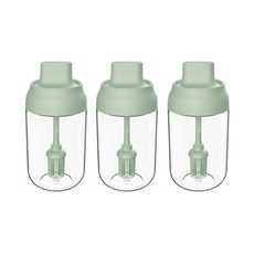 루미 도구 일체형 양념통 그린, 3개, 오일병