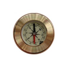 銅製圓形夜光指南針, 混色, 1個