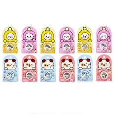 POPO FANCY Lululala紙膠帶 25mm*5m 4種組, 黃色、粉色、藍色、紅色, 3套