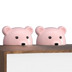 Hariko 熊熊傢俱防傾倒器, 2個, 粉紅色