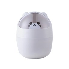 小熊造型迷你垃圾桶, 灰色的, 1個