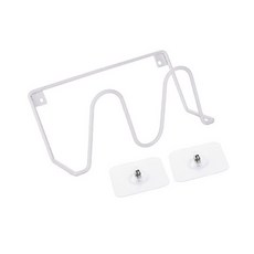 Irun 壁掛式單入拖鞋架, 白色(掛架), 隨機出貨(貼紙), 1個