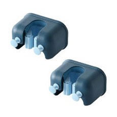 바이두루 청소도구 접착식 다용도 홀더, 블루, 2개