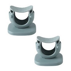 바이두루 욕실 다용도 접착식 거치, 그린, 2개