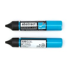 SENNELIER 申內利爾 Abstract 壓克力 3D 勾邊筆顏料 320 Azure Blue 2入, 27ml, 1色