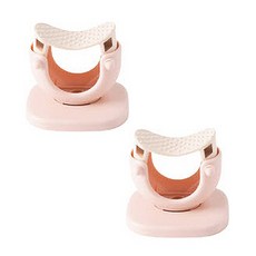 바이두루 욕실 다용도 접착식 거치, 핑크, 2개