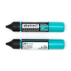 SENNELIER 申內利爾 Abstract 壓克力 3D 線條顏料 341 土耳其藍 2入, 27ml, 1色