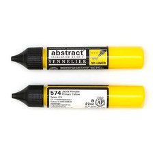 SENNELIER 申內利爾 ABSTRACT 壓克力 3D 線條顏料 574 Primary Yellow 2入, 27ml, 1色