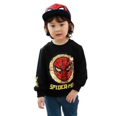 孩童蜘蛛人亮片上衣