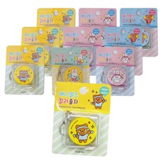 Swift Turtle Animals 彩色捲尺 / 便於攜帶的多用途捲尺 / 提供鑰匙鏈 / 10 個裝隨機出貨, 10個, 150厘米