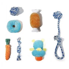 Tina Pet 狗狗玩具繩索娃娃7件組, 綜合, 1套