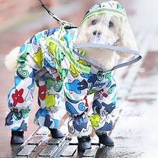 Richelle 狗狗連帽雨衣, 卡通圖案, 1個