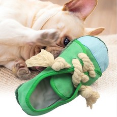 Across寵物布料拼色運動鞋玩具, 綠色, 1個