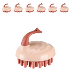 루미미루 비듬방지 마사지 브러시 7 x 8.5 cm, A타입, 6개