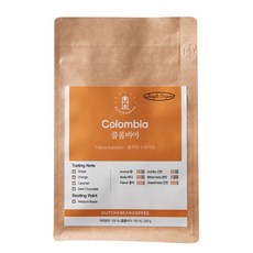 DUTCH&BEAN 哥倫比亞托利馬Supremo高級單品咖啡豆, 200g, 1包, 研磨咖啡(咖啡機用)