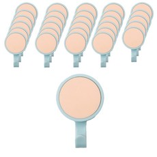 Build On 多用途旋轉黏貼式掛鉤, 淺藍色淺粉紅色, 30個