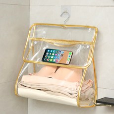 Jipizoa浴室收納透明收納盒金色, 金子, 1個
