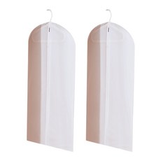 弗萊奇 皮瓦 加厚衣物防塵套 白色 60 x 90 cm, 2個, 1入