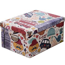 星星多種鮮豔色彩紙質生活箱 50*40*25cm, 10 型, 1個