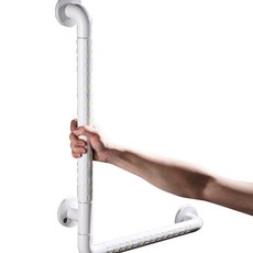 Stedes L型直角浴室安全扶手 白色, 1個