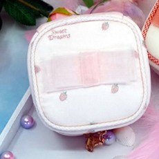 Bella Jane刺繡大蝴蝶結正方形化妝包