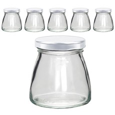 mir Korea 玻璃瓶 Vibe罐 白色鐵蓋, 6個, 800ml