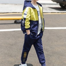 孩童連帽運動外套+運動褲套裝