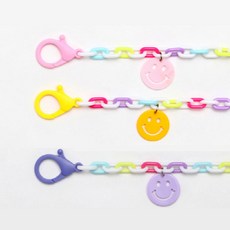 簡單鍊式微笑口罩掛繩3件套