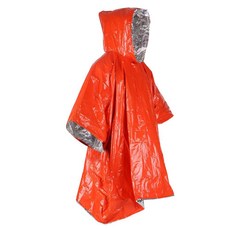 便攜式緊急保暖雨衣, 混色, 1個