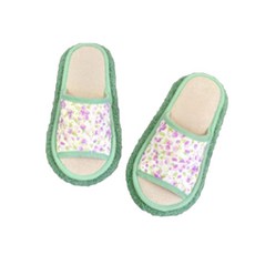 清掃拖鞋 綠色 小型 AA585-1, 1個