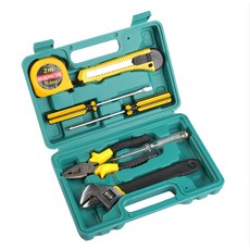 備用車用應急工具組 1415+盒子 綠色, 1組, 工具 7種