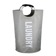 makeme 大容量收納洗衣籃, 麻灰色, 1個