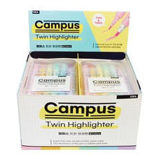 校園雙頭螢光筆, 混色, 12個