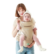 moms nature Amarado坐墊式揹帶, 米色