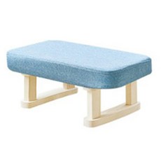 클린온 패브릭 다용도 발받침 스툴, 블루