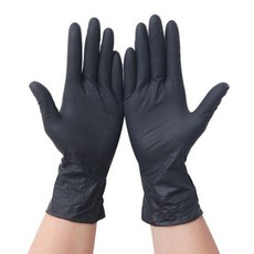 Potegar 薄乳膠手套黑色 L, 大(L), 50件, 1組