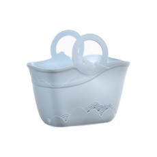 Q-rang Across 彩虹打孔軟質塑膠沐浴袋 藍色 YJ32, 1個