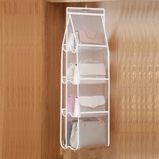 Dallyvely 多用途包包收納架 白色 4層, 1入, 1個