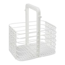 壁掛式專利摺疊收納籃 D型, 白色, 1個