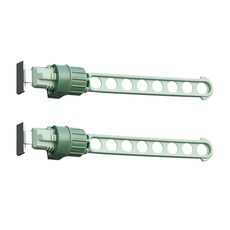 Eonni Goods 旅行用實用衣架 曬衣架 綠色, 2個