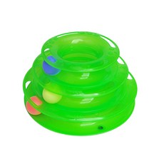 Watchdot 貓轉盤玩具 25 x 13cm, 綠色, 1個