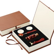 復古封蠟+郵票套組, 棕色的, 1套